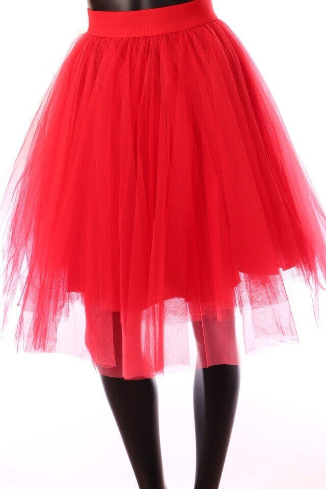 Kikiriki női tüll szoknya térd A vonalú