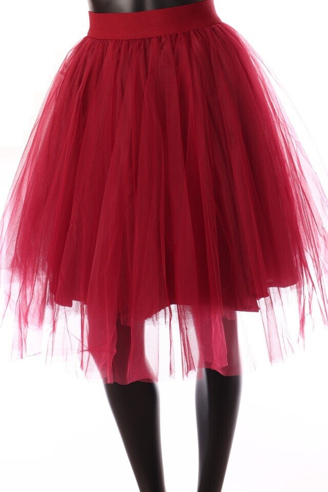 Kikiriki női tüll szoknya térd A vonalú