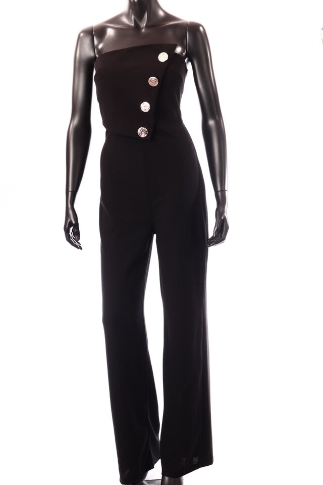 olasz női overál ujjatlan hosszú váll nélküli