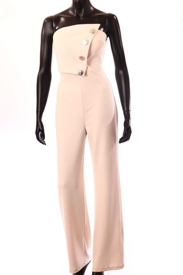 olasz női overál ujjatlan hosszú váll nélküli