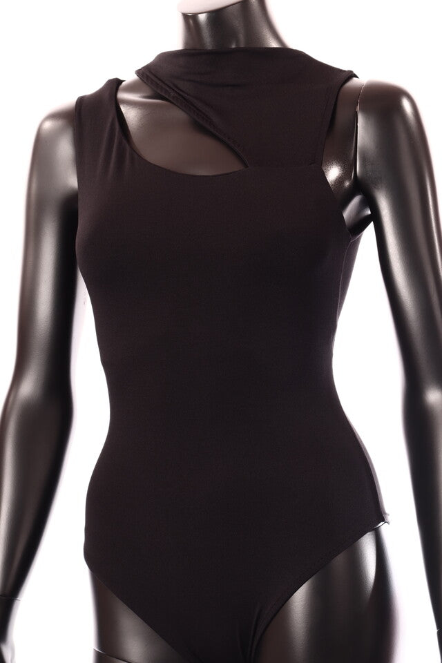 olasz női body ujjatlan alakhangsúlyozó kerek nyakú