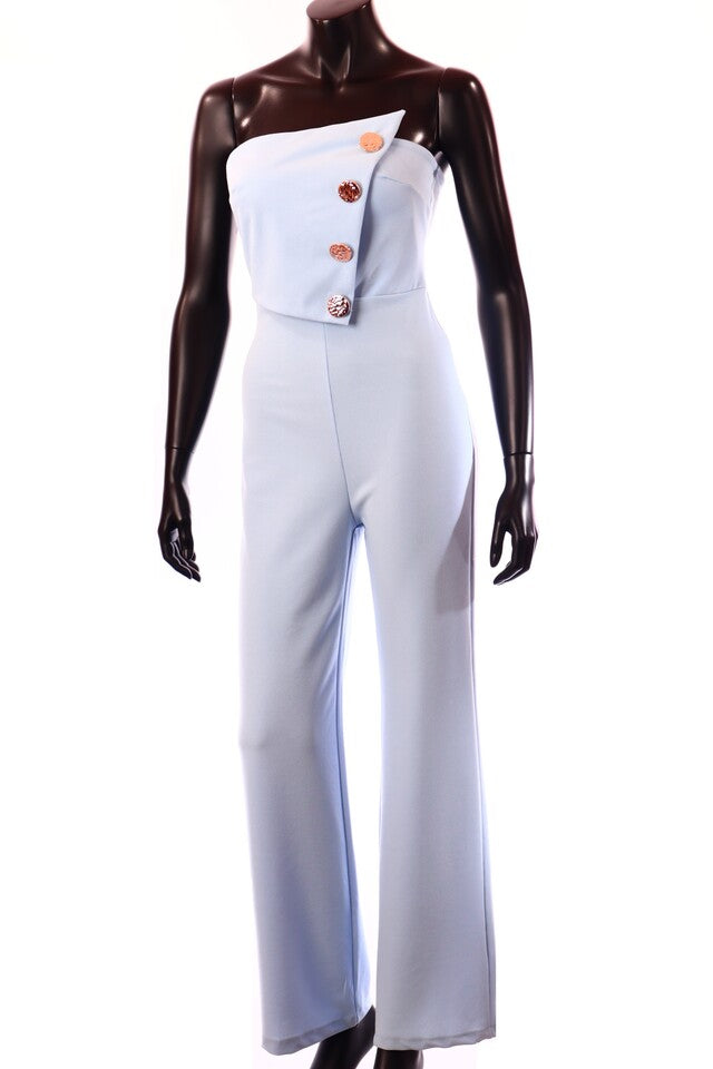 olasz női overál ujjatlan hosszú váll nélküli