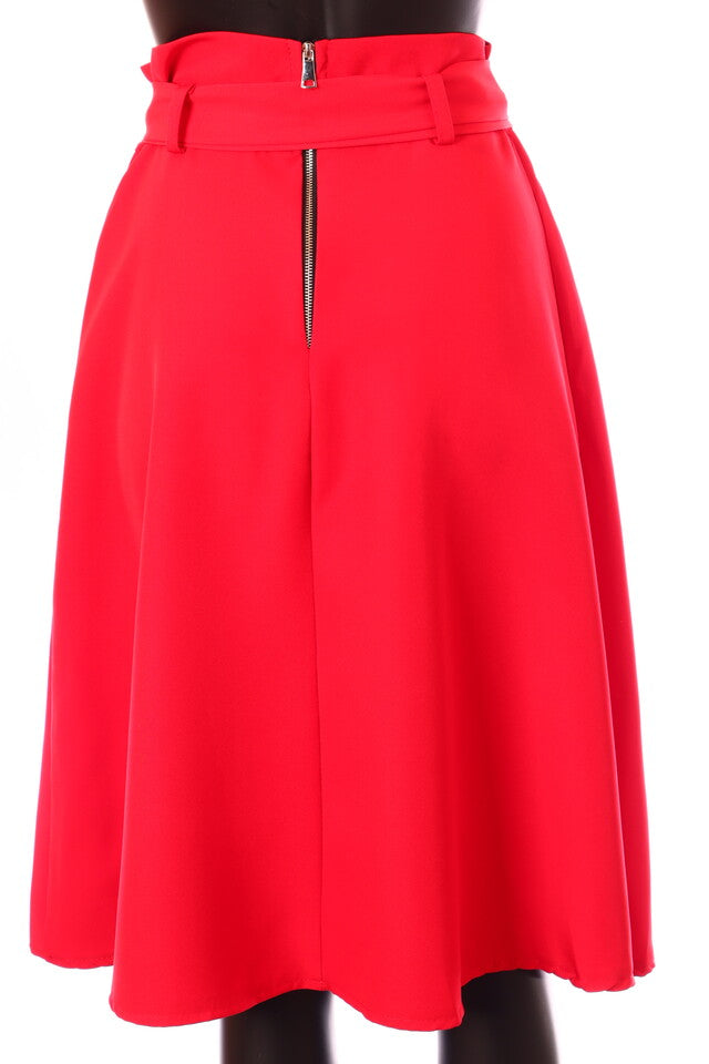 olasz női vékony szoknya midi A vonalú