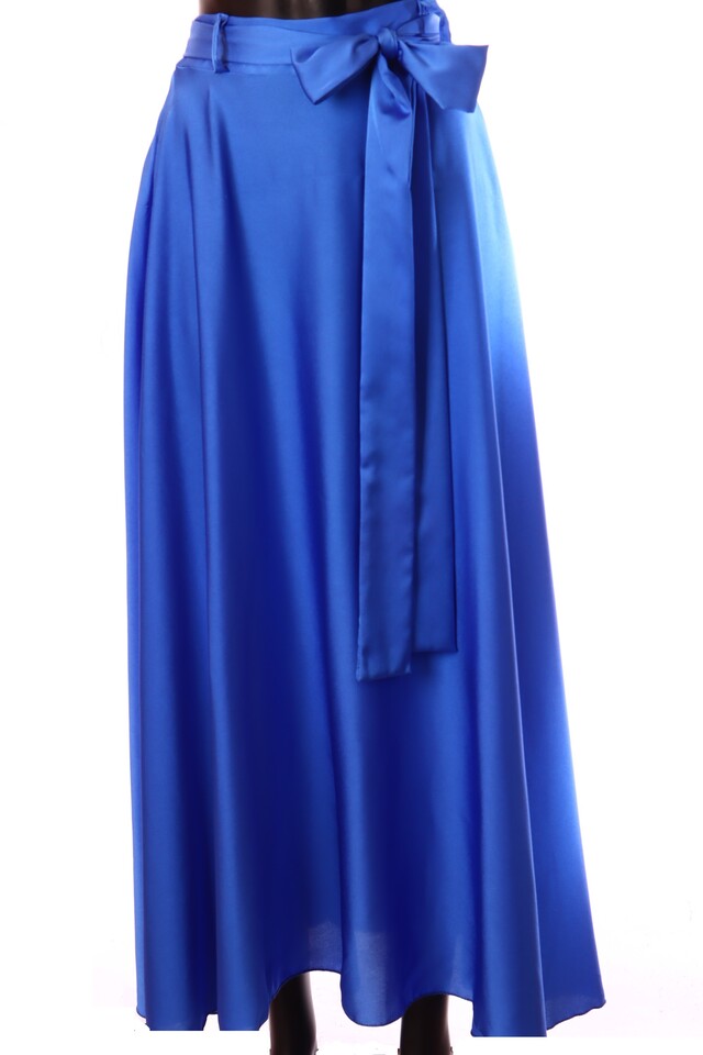 olasz női vékony szatén szoknya maxi