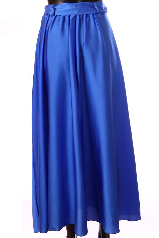 olasz női vékony szatén szoknya maxi