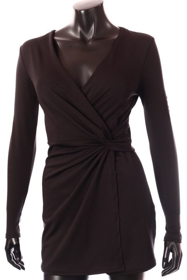 olasz női overál hosszú ujjú rövid V nyakú