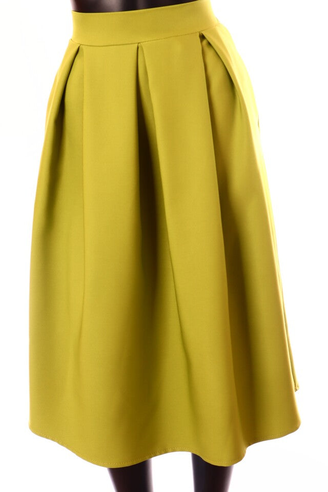 olasz női szoknya midi A vonalú