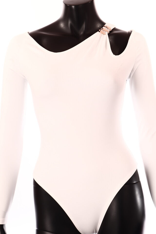 olasz női body hosszú ujjú alakhangsúlyozó kerek nyakú