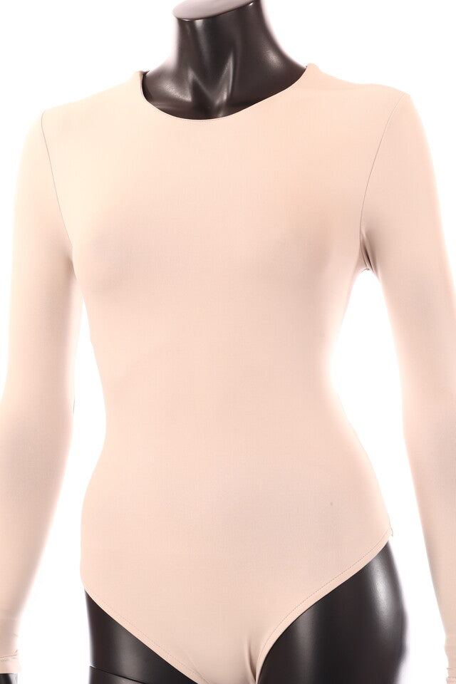 olasz női vékony body hosszú ujjú alakhangsúlyozó kerek nyakú