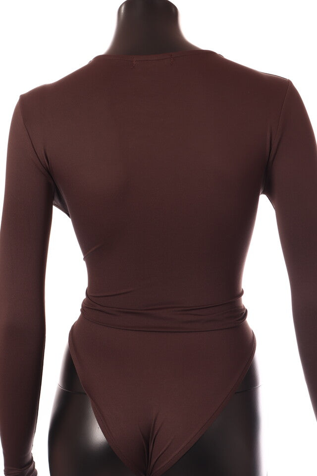 olasz női vékony body hosszú ujjú alakhangsúlyozó kerek nyakú