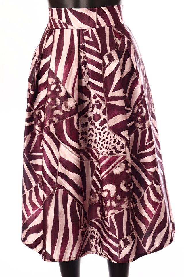 olasz női szoknya midi A vonalú