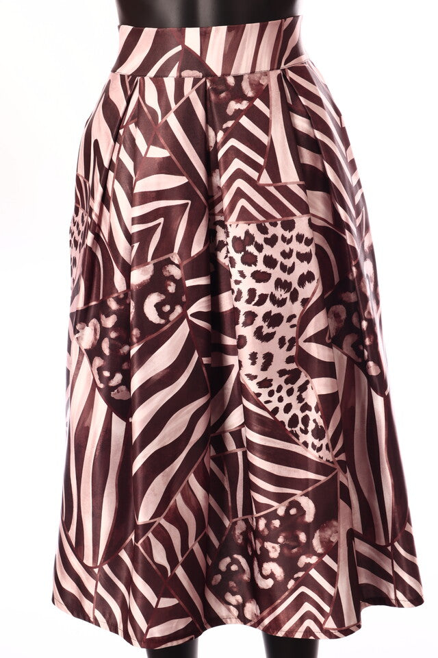 olasz női szoknya midi A vonalú