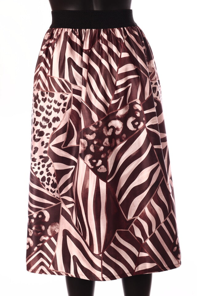 olasz női szoknya midi A vonalú