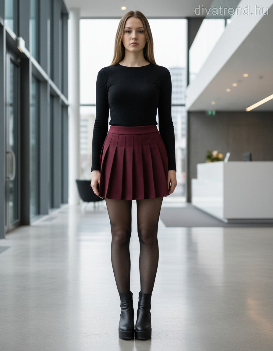 olasz női szoknya mini A vonalú