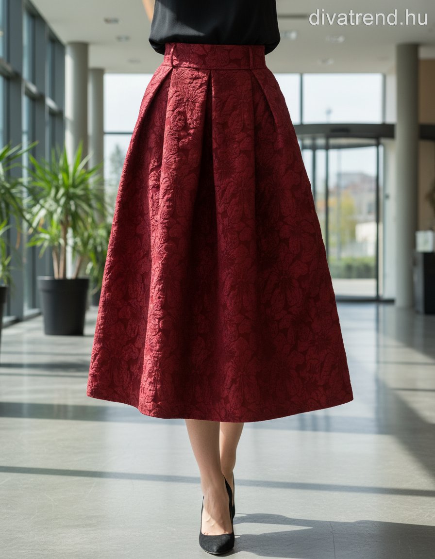 olasz női szoknya maxi A vonalú