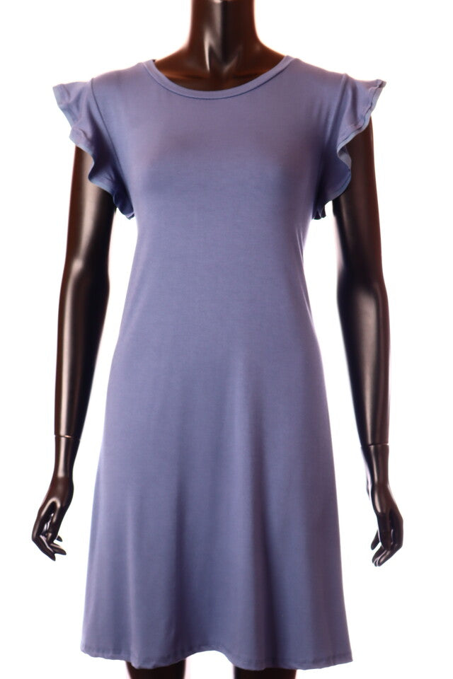 olasz női ruha ujjatlan A vonalú kerek nyakú térd