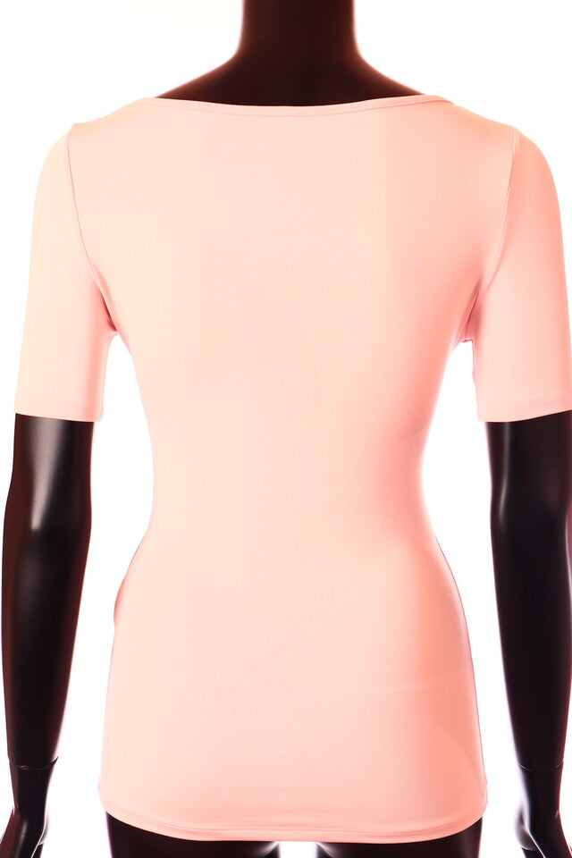 Kikiriki női póló rövid ujjú alakhangsúlyozó csónak nyakú