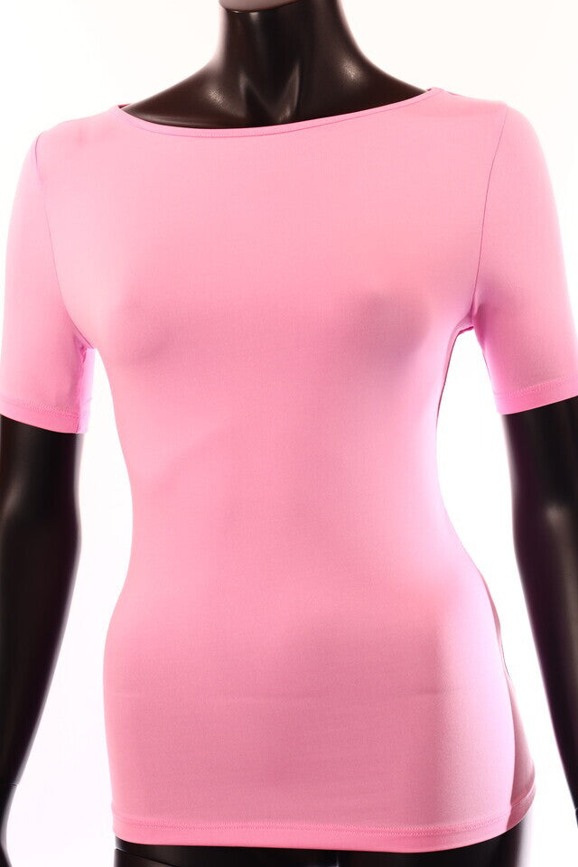 pinklight női póló csónak nyakú testhezálló