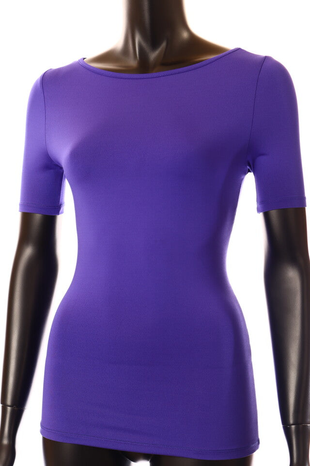 kékkirály női póló csónak nyakú testhezálló