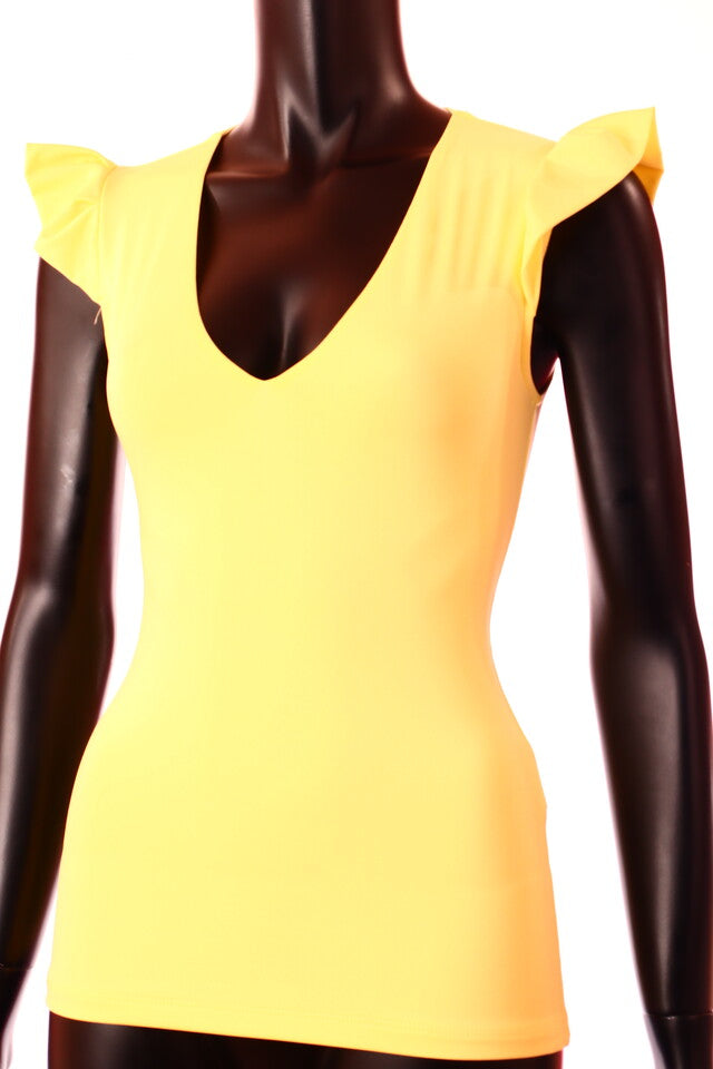 sárga Kikiriki ujjatlan női póló