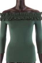 Kikiriki női felső háromnegyedes ujjú alakhangsúlyozó váll nélküli