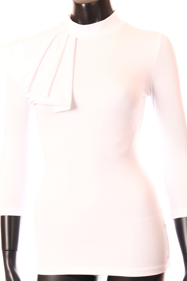 Kikiriki női felső háromnegyedes ujjú alakhangsúlyozó kerek nyakú