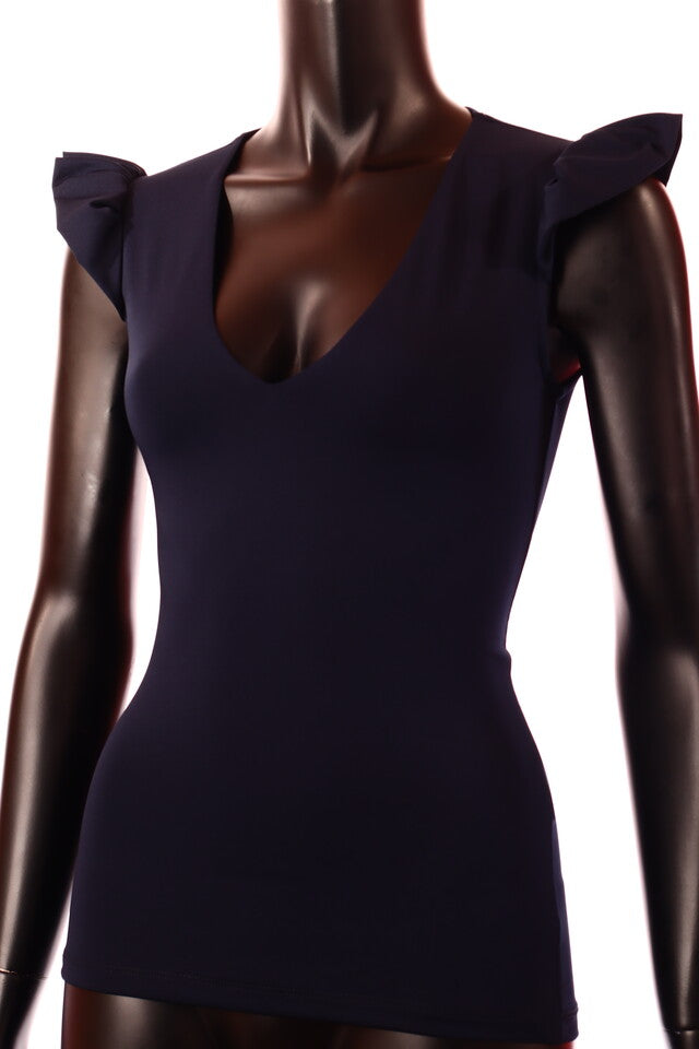 kék sötét Kikiriki ujjatlan női póló