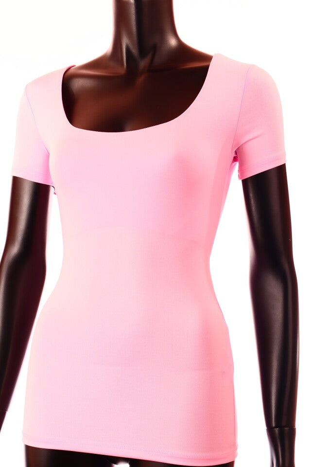 pinklight női póló U nyakú