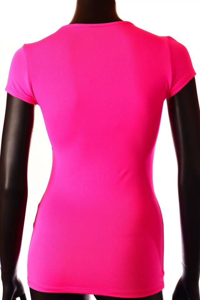 Kikiriki női póló V nyakú hátulról