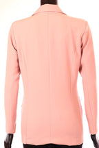 női blézer, dupla gombsoros hátulról