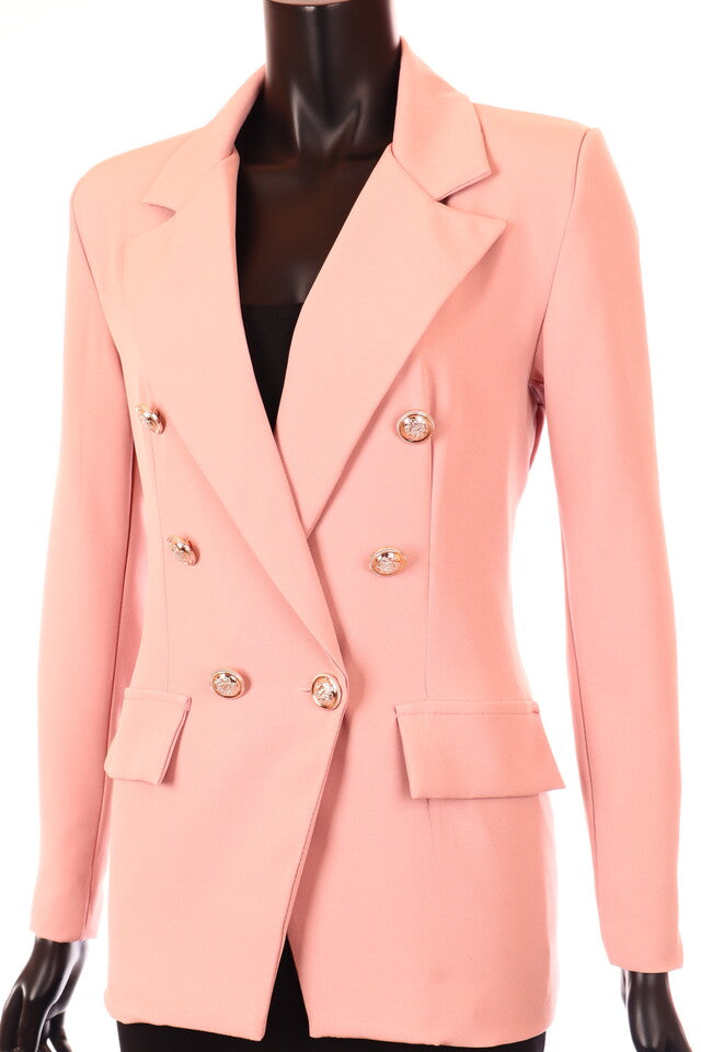 olasz ProntoModa hosszú ujjú V nyakú női rövidblézer