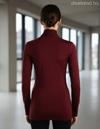 Kikiriki női felső hosszú ujjú alakhangsúlyozó kerek nyakú