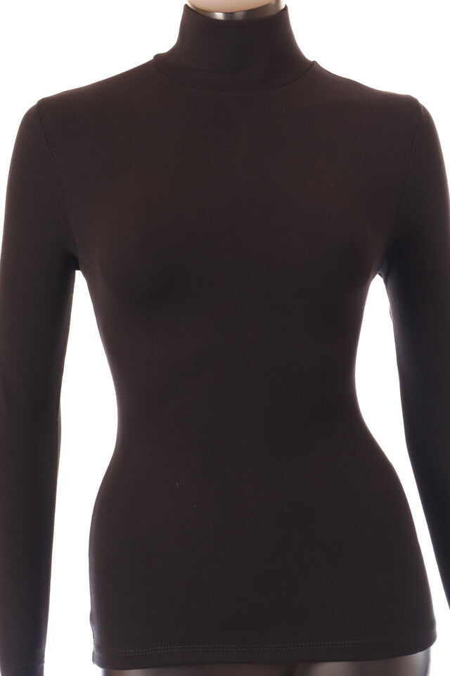 RedTulip női felső hosszú ujjú alakhangsúlyozó magas nyakú