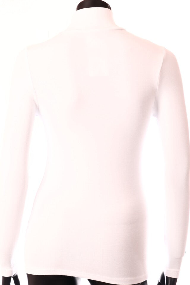 RedTulip női felső hosszú ujjú alakhangsúlyozó magas nyakú