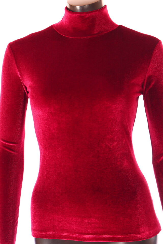 Kikiriki női felső hosszú ujjú alakhangsúlyozó magas nyakú