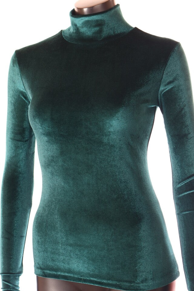 Kikiriki női felső hosszú ujjú alakhangsúlyozó magas nyakú