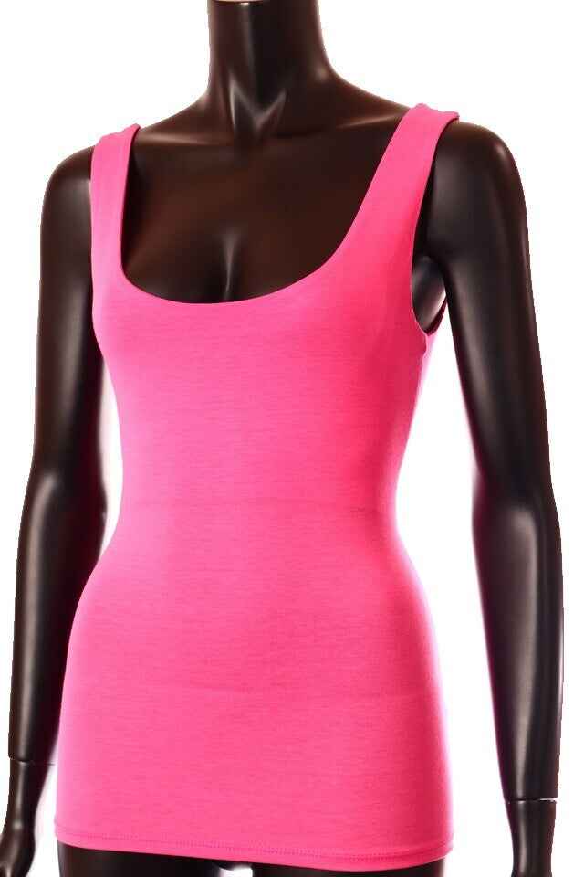 pink közép viszkóz női basic top