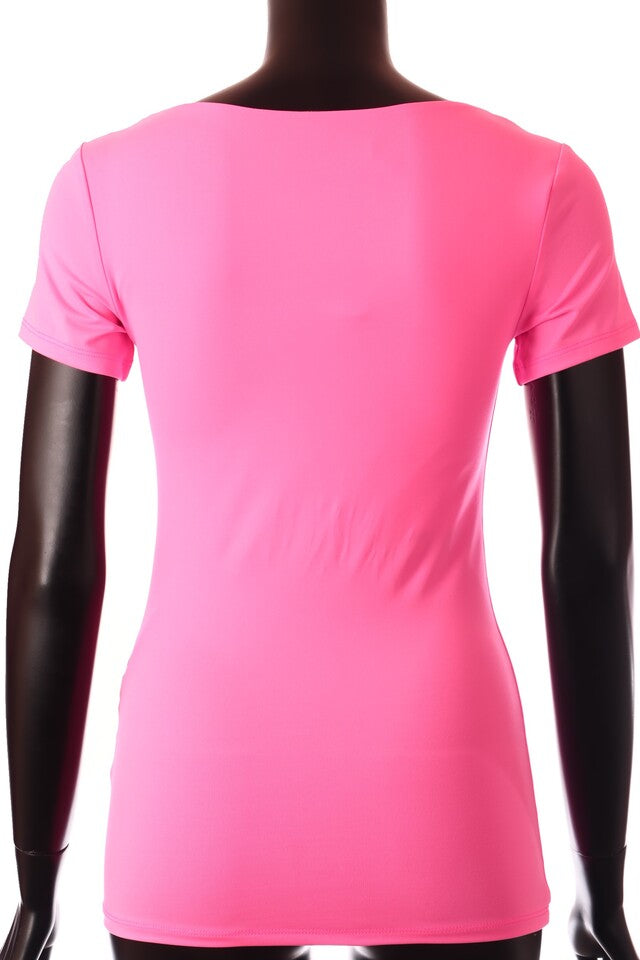 női póló U nyakú hátulról