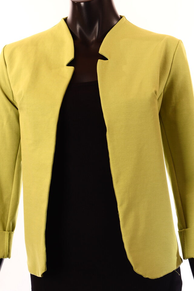 zöldalma blézer pamut