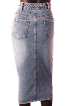 farmer szoknya midi hátulről