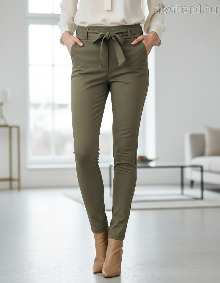khaki világos női nadrág