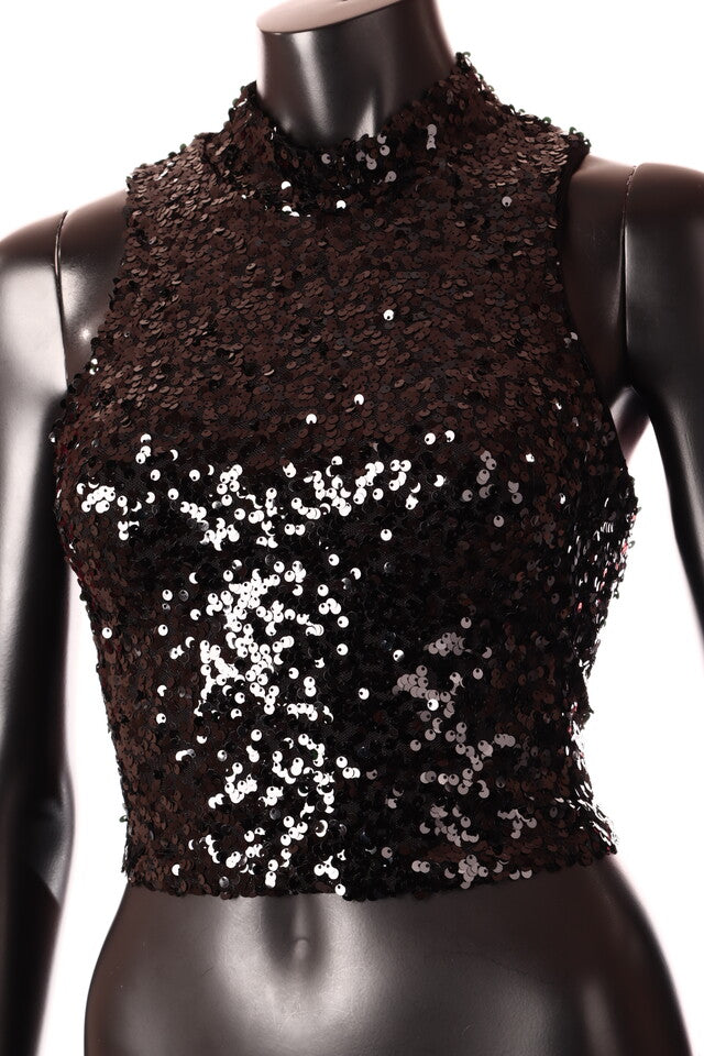 olasz női felső ujjatlan alakhangsúlyozó kerek nyakú