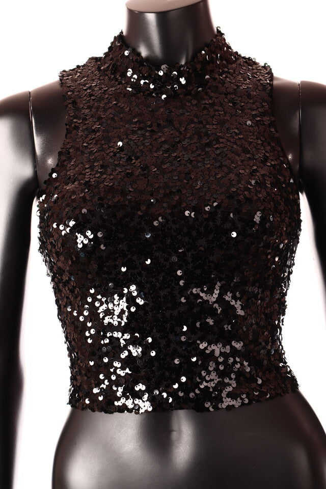 olasz női felső ujjatlan alakhangsúlyozó kerek nyakú