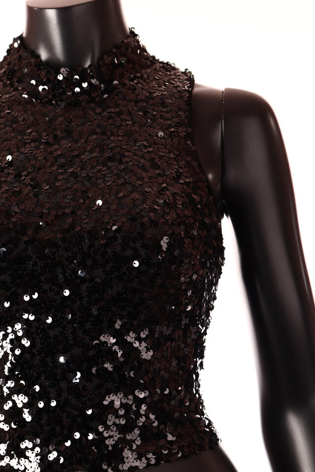 olasz női felső ujjatlan alakhangsúlyozó kerek nyakú