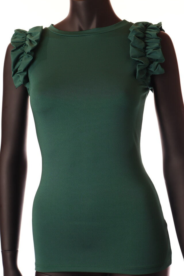 zöld sötét Kikiriki női ujjatlan póló