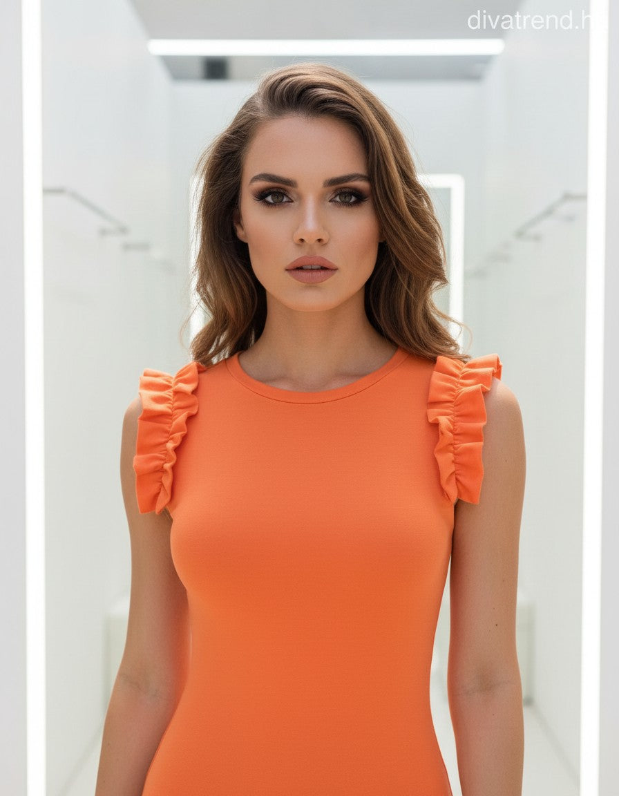 narancsneon Kikiriki női ujjatlan póló