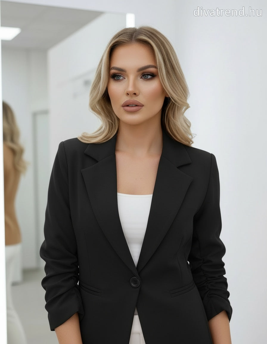 fekete blézer
