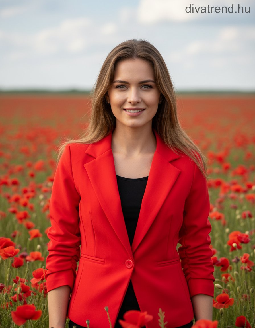 olasz női blézer háromnegyedes ujjú alakhangsúlyozó V nyakú