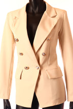 olasz ProntoModa hosszú ujjú V nyakú női rövidblézer