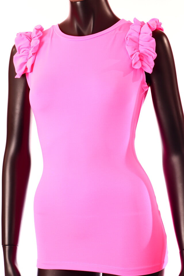 pinkneon világos Kikiriki női ujjatlan póló